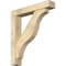 Ekena Millwork Funston Block Rough Sawn Bracket w/ Offset Brace, Douglas Fir, 6"W x 32"D x 36"H BKT0604X32X36FST05RDF - alternate 1